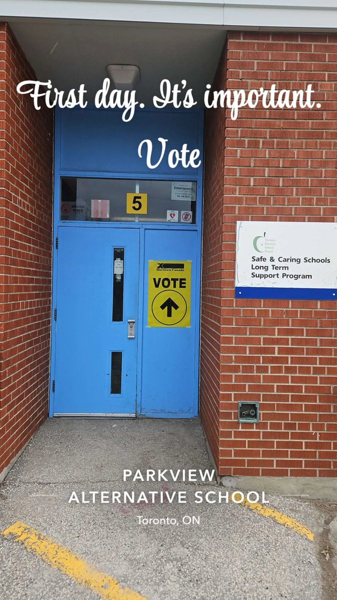 ShaunPariag's tweet photo. Advance polls are now open. Make your voice heard.

If you're in Ontario, advance voting is officially open for the upcoming election.

Dates: April 13 to April 19
Time: 10:00 a.m. to 8:00 p.m. daily

#AdvanceVoting #DemocracyInAction #cdnpoli #Election2025 #YourVoiceMatters https://t.co/E3yvFFrYhf