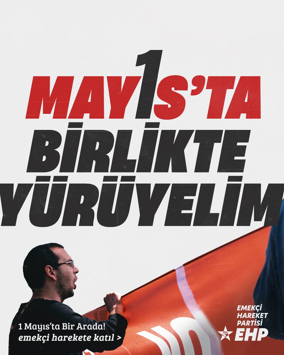 Emekçi halk açlık sınırının altında
Seçtiklerimiz cezaevlerinde
Bu gidişata son vermek için
1 Mayıs'ta birlikte yürüyelim.

Formu doldur, EHP ile yürü > forms.gle/BS7trobJJcSY5J…