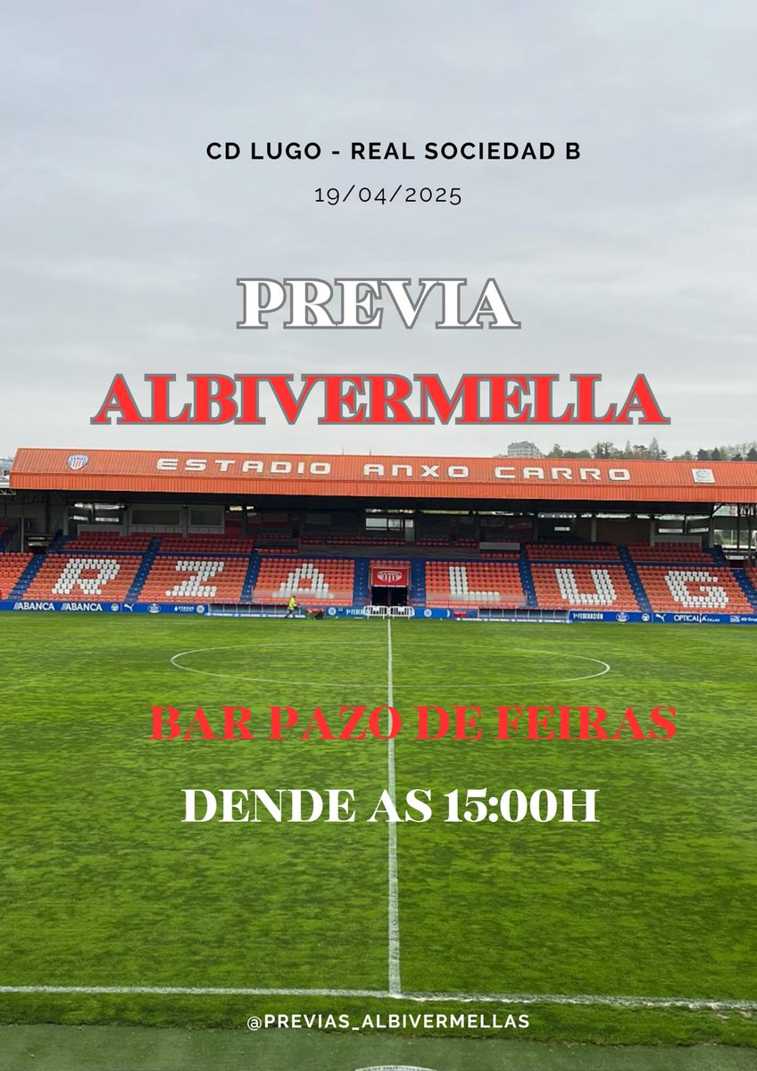 ❗MAÑÁ DENDE AS 15:00 ❗