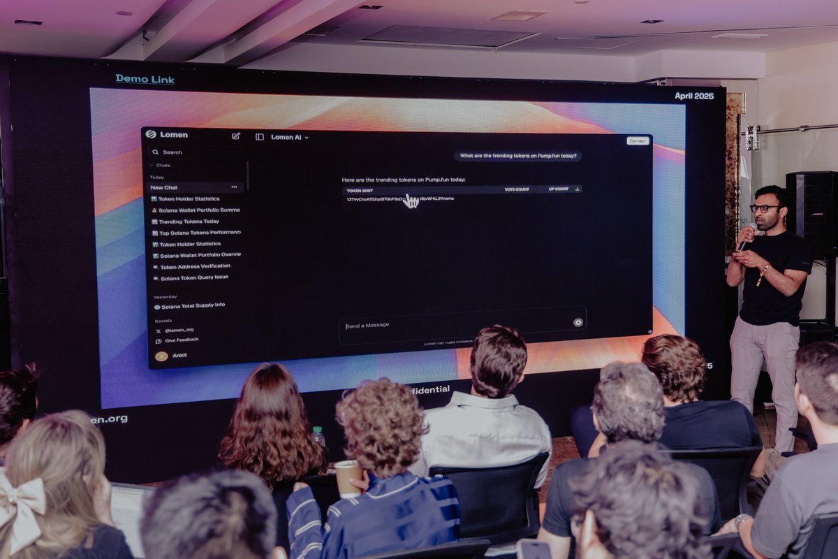 <a href="/CyreneAI/">CyreneAI</a> <a href="/Shachindra92/">shachindra.web3</a> <a href="/0xChesterKing/">King</a> <a href="/JusTX_ai/">JusTX</a> <a href="/siddarthpatil/"></a> <a href="/zereusai/">Zereus AI (ai/quant)</a> <a href="/mitulbharti/">Mitul B.</a> <a href="/cleopetrafun/">Cleopetra</a> <a href="/umang_veerma/">umang</a> 6/ Lomen: @lomen_org
Founder's profile: <a href="/JasonRogues/">Jason Rodrigues</a>

Lomen is a blockchain infrastructure that lets agents read, write, and own autonomously and adaptively through their Lomen Platform