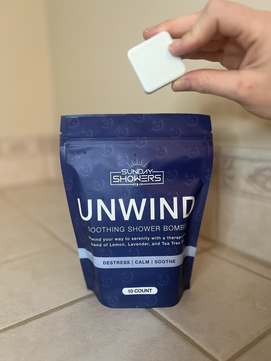 Sunday__Showers's tweet photo. A 5-10 minute shower pre-bed time with UNWIND is a game changer https://t.co/4TCJAK4xT5