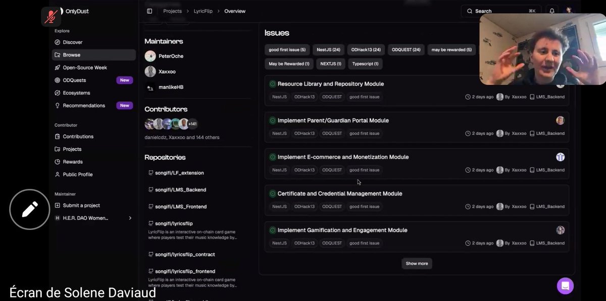 techychisom's tweet image. 🚀 Just explored Open Source contributions with @OnlyDust_xyz today!
Even if you’re new, take that step 👉 Contribute!
Your voice matters, your work counts 💪
@dev3pack @_SDAV @audaciousSneha @buidlguidl @cryptomastery_ 
#dev3pack #opensource #web3 #OnlyDust #WomenInTech