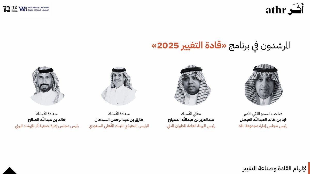 المرشدون في برنامج #قادة_التغيير 

سجّل الآن كمسترشد: forms.gle/zHNntB8JenS4ux…