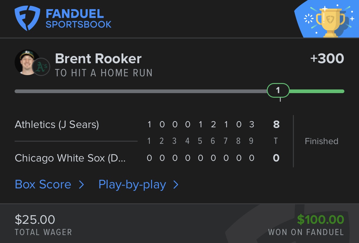 FlexAndFortune's tweet photo. Solo nuke season continues 💣💣
✅ Luke Raley HR (+470) → $85.50
✅ Brent Rooker HR (+300) → $100
Straight shots, no sweat. Keep swinging! ⚾️🔥 #MLB #DingerPlays #FanDuel #FlexAndFortune #GamblingX #GamblingTwitter https://t.co/0oj3LaURXf