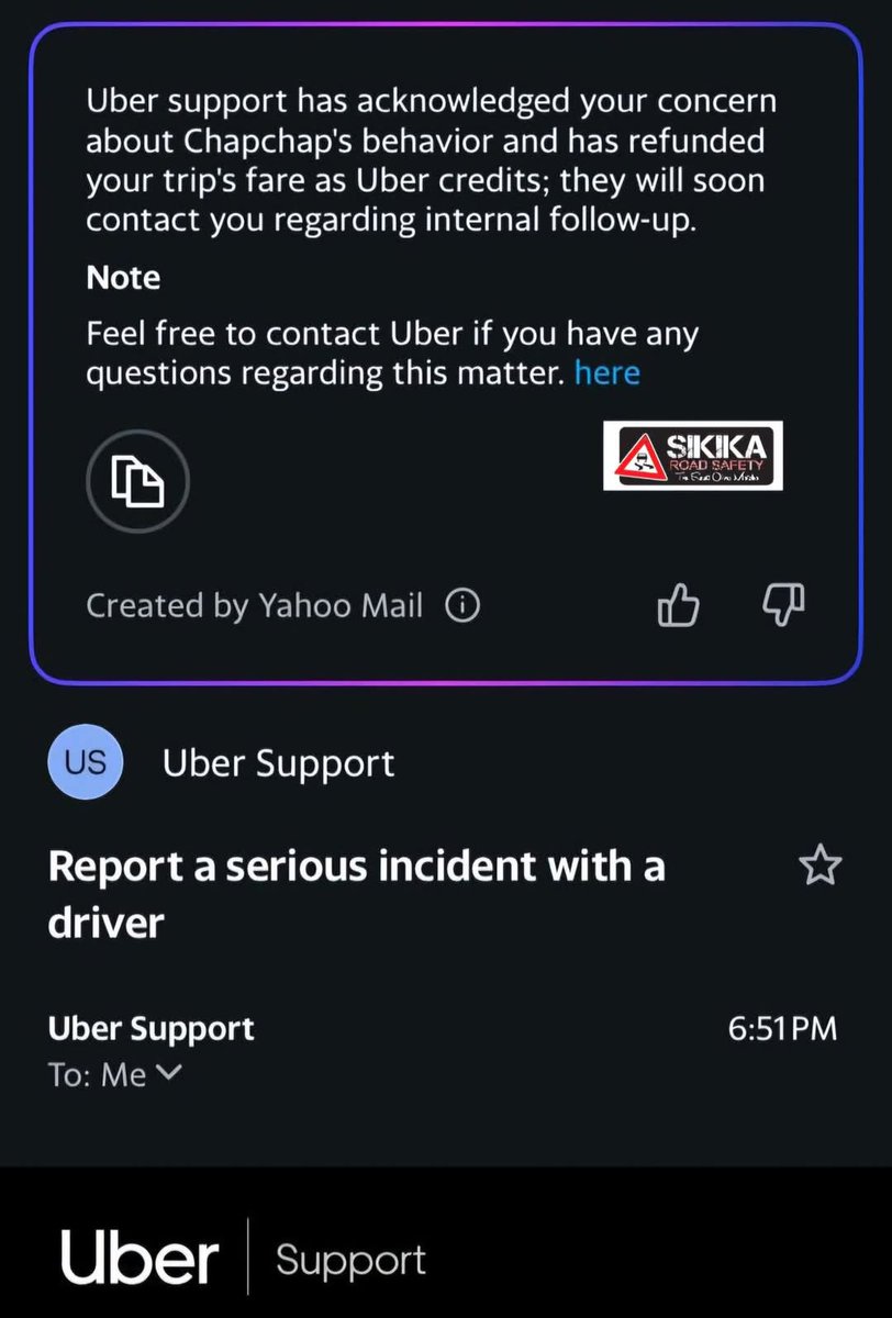 <a href="/RosemarWangari/">Rosemary Wangari</a> Here's a case study. Instead of refunding a customer her 9k, they give you Uber credits, where will you be going to finish credits worth 9k? Scammers!