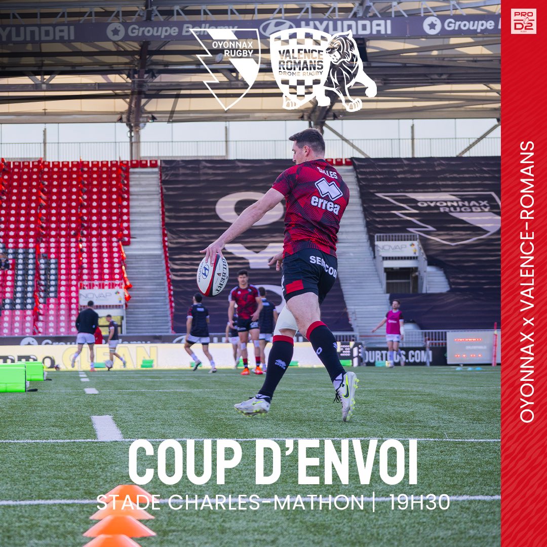OyonnaxRugby's tweet photo. ⏱️ 𝗖𝗢𝗨𝗣 𝗗’𝗘𝗡𝗩𝗢𝗜 I #PROD2 #OYOVRDR #TOUSOYOMEN https://t.co/E2thm8ikVb