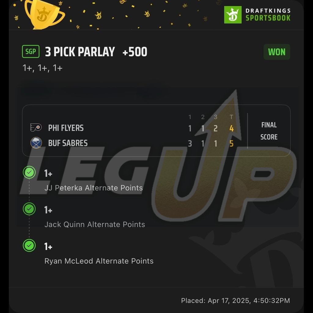 Leg Up Picks tweet media