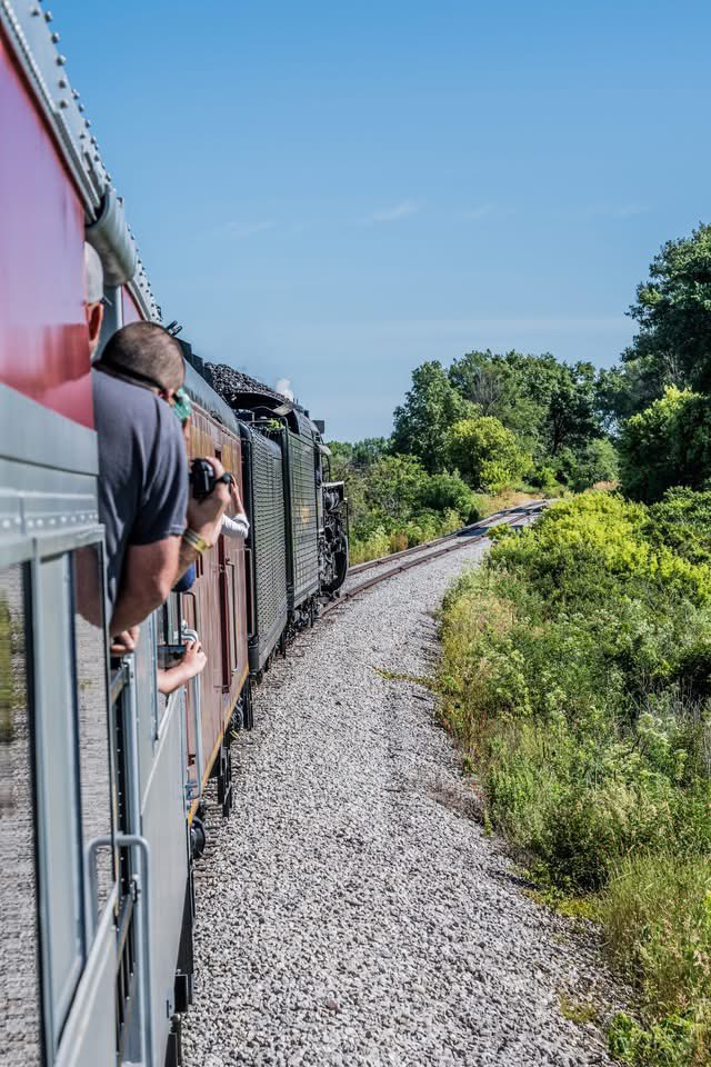 FortWayneRails's tweet photo. 🚂☀️ The Tri-State Scenic Steam Excursion returns this June on Father's Day Weekend! Join us for an all-day adventure powered exclusively by steam locomotive No. 765 featuring Coach, Open Window, First Class, Pullman Class, and Private Car accommodations. https://t.co/HdNIZADrE6