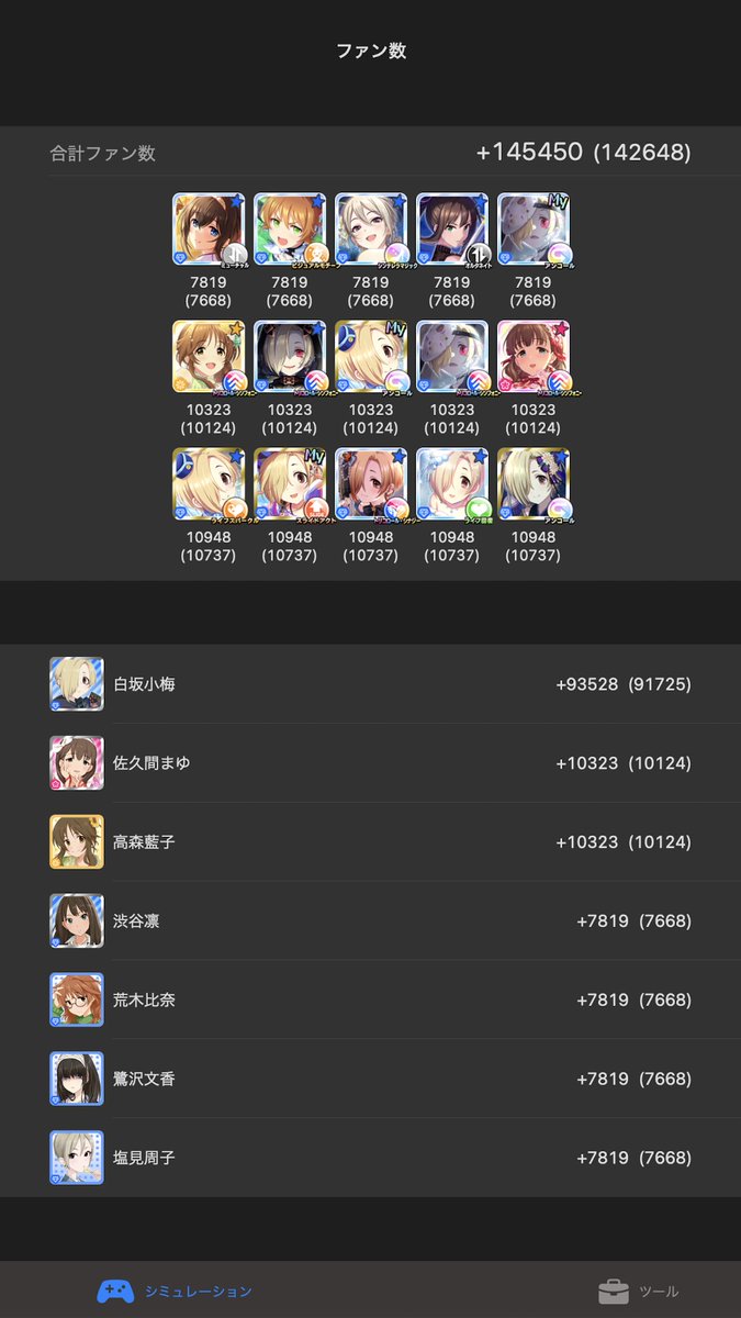 教えていただいた編成からちょっとだけ伸び
13秒のこの使い方は完全に忘れてたから本当にありがたいです🙏