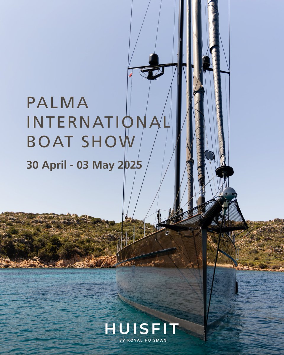 Huisfit has already proven itself to yachts built by shipyards like Balic, Claasen, Southern Wind, Vitters, Jongert, Holland Jachtbouw, Wally, and more.

Read more? huisfit.com/references or meet the team at the Palma Superyacht Village: CM06