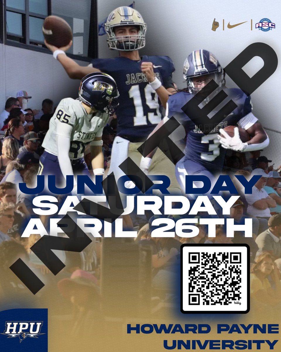 Thank you <a href="/HPUFootball/">Howard Payne University Football</a> for the junior day invite