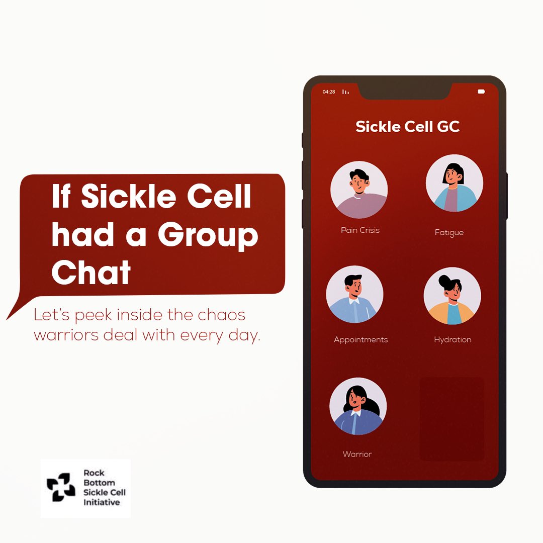 tweetrockbottom's tweet photo. Living with sickle cell can feel like a group chat you never asked to join symptoms, reminders, and constant checkins. But behind every message is a warrior showing up daily. This one’s for you.❤️
#rockbottominitiative #sicklecellwarriors #sicklecellcrises #sicklecellawareness https://t.co/YxFPUyiWfH