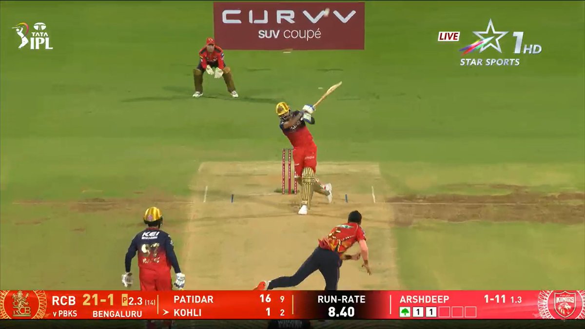 Why is Kohli so egoistic? He's been playing with Captain <a href="/ImRo45/">Rohit Sharma</a> for the past 15 years and is yet to learn the art of picking the ball or playing the pull shot.
He must right away beg Rohit Sharma to teach him Imho 👍🏻

#RCBvsPBKS