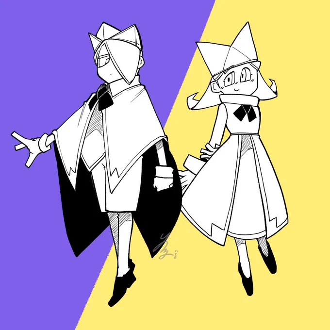 <擬>ペパマリオリガミの王さまとお姫さま 