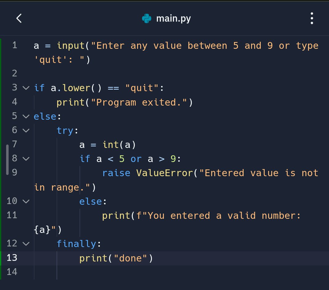 mark_rafin's tweet image. When user input goes rogue—Python keeps it in check.
This is how you handle ValueError like a pro.
#CodeSmartNotHard
#Python #100DaysOfCode #DevLife #CodeNewbie #LearnToCode
#ErrorHandling #TechTips #Programmers #CodeSnippet #Debugging