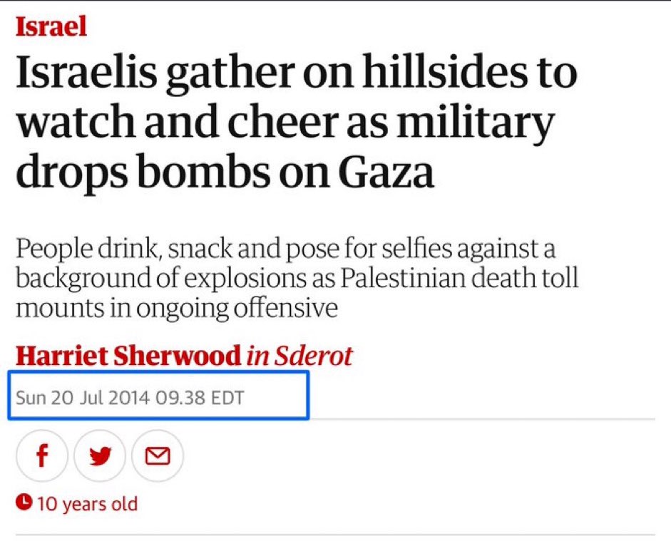 Any society that does this is evil. 

I will never change my mind. 

And this was before Oct 7.