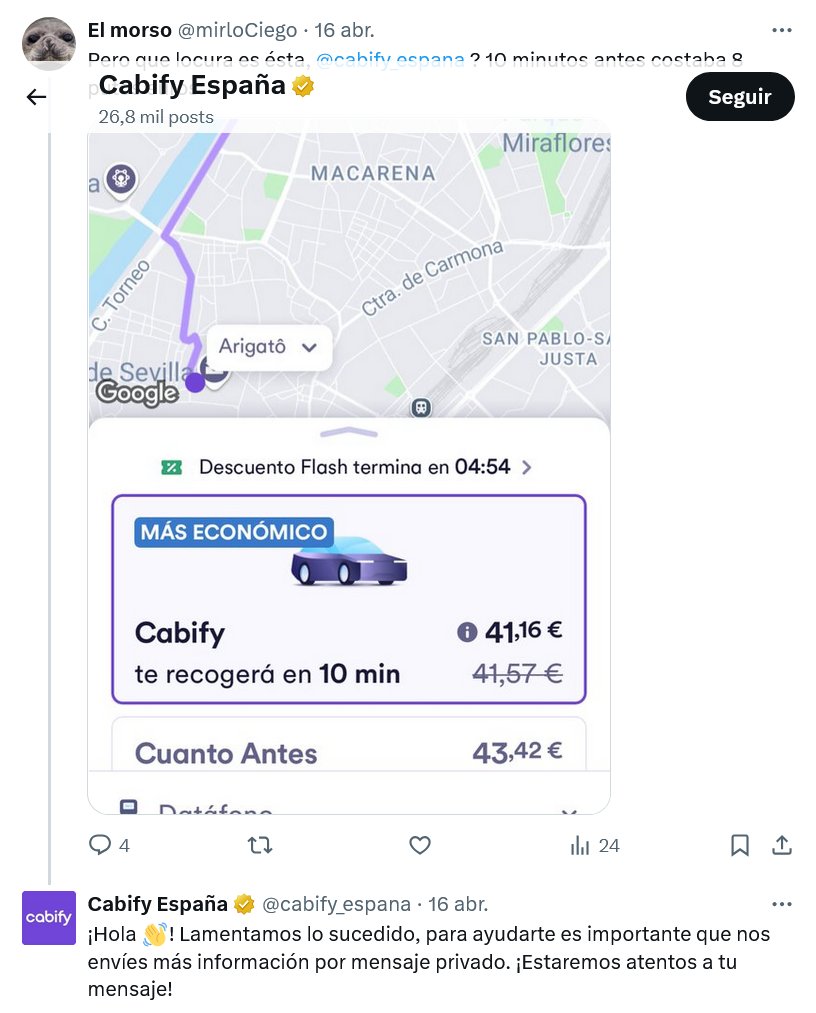 EnLuchaVTC's tweet photo. Más baratos que el #taxi, decían...

#Cabify🏴‍☠️ #DeleteCabify #BoycottCabify #CabifyStrike #CabifySlaver #FuckCabify #CabifyShame #CabifyThief #CabifySlavery #CabifyShutDown https://t.co/HK4iZcx9Qo