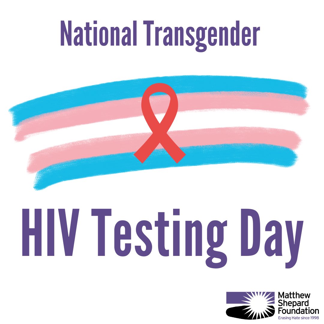 NTHTD recognizes the need for regular HIV testing, particularly among the transgender community. Take this chance to raise awareness of this important cause.