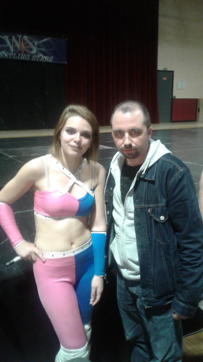 Avec Calypso lors d'un show WS en 2018.