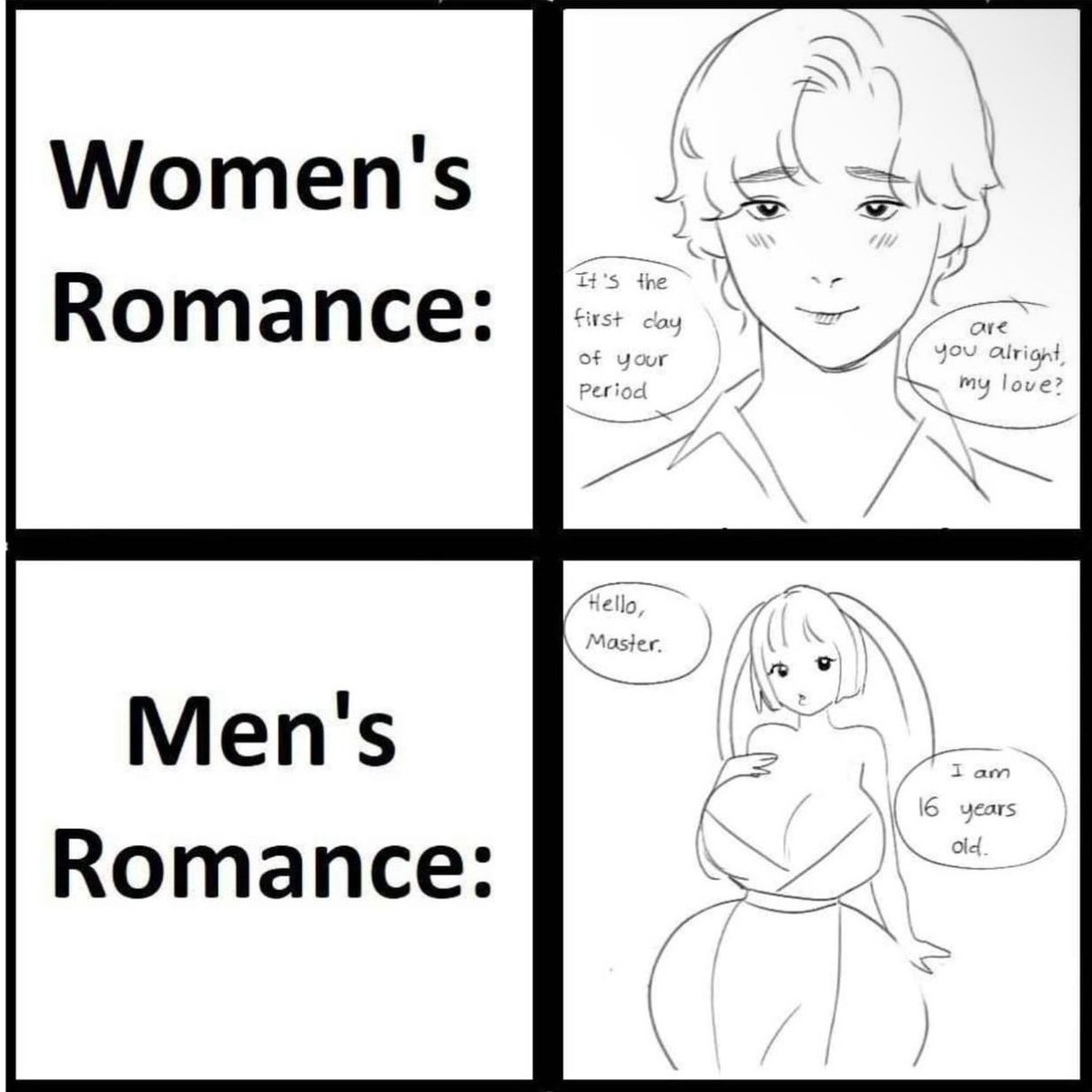pinkcels's tweet photo. Men are not and have never been the romantic sex. https://t.co/XaN6elxxfL