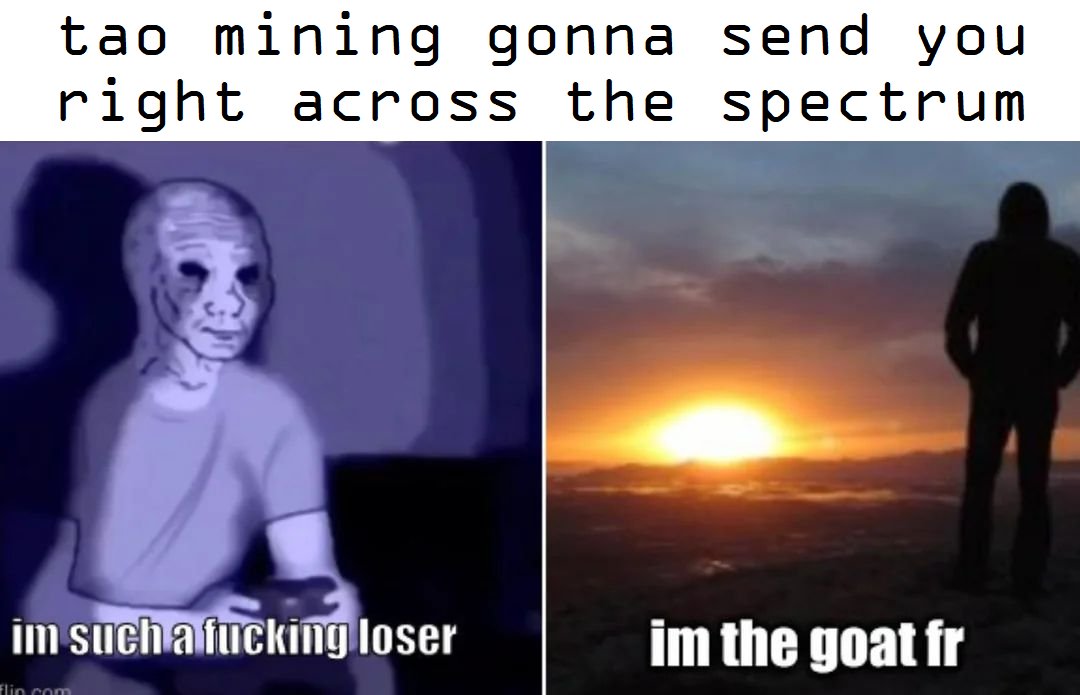 Stoic $TAO miners do best.