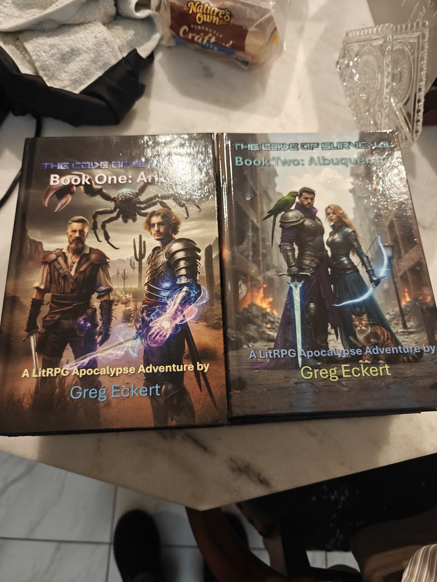 GEckertLitRPG's tweet photo. The Code of Survival books one and two now available on Amazon! #litrpg #litrpgfantasy #booktok #booktokfantasy #FantasyBooks 

https://t.co/CzGTHz6i41 https://t.co/jFUNGnRNlA