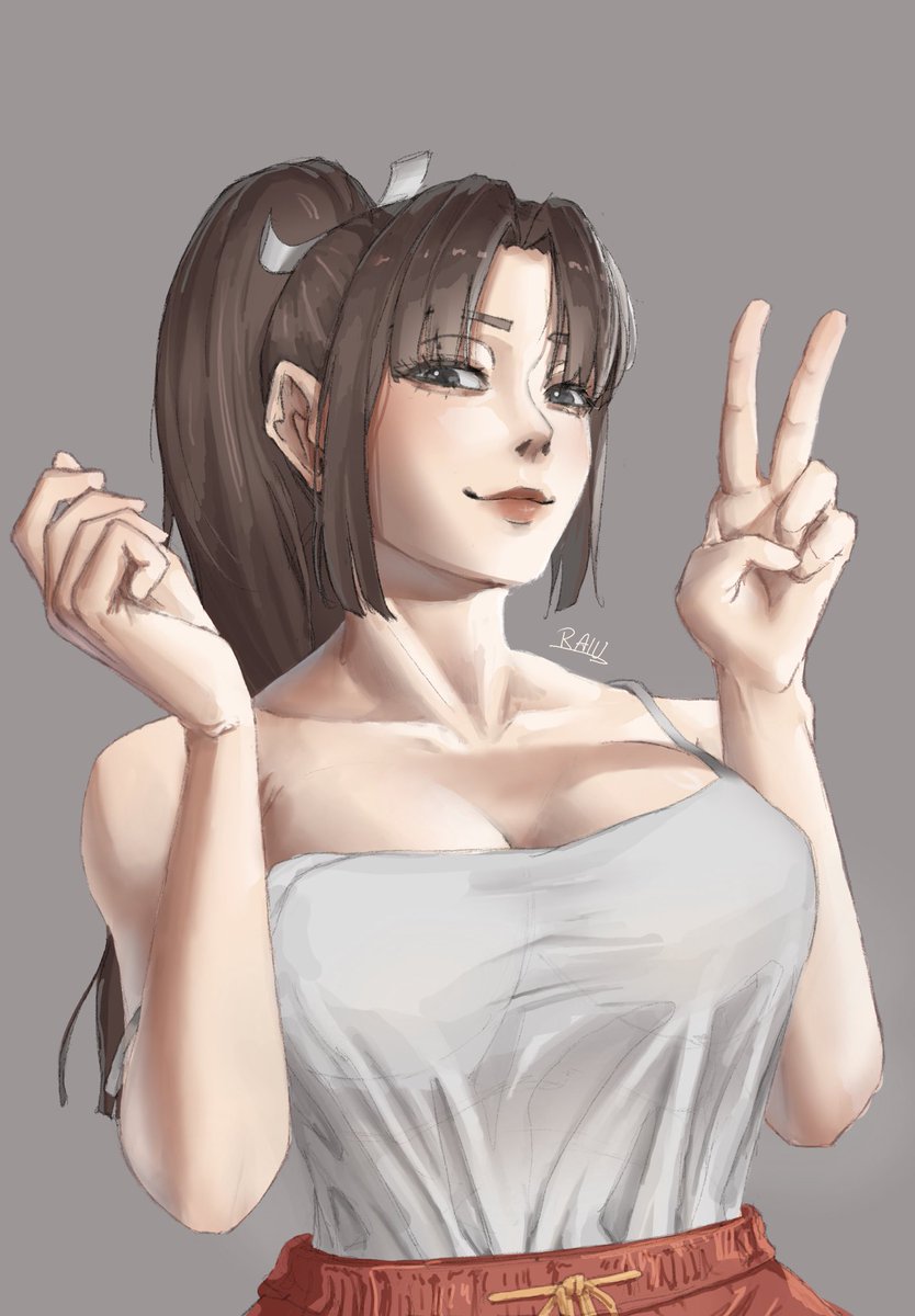 raiu_art's tweet photo. Mai Shiranui https://t.co/m7GKekauR0