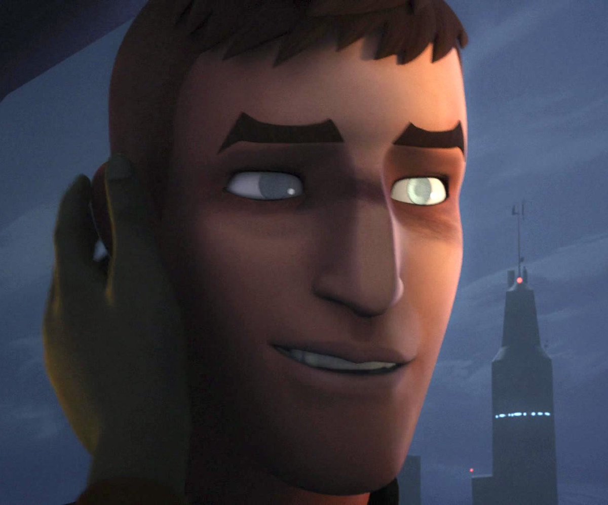 valcolyte's tweet image. first time we’ve seen kanan jarrus smile since february 19, 2018 btw