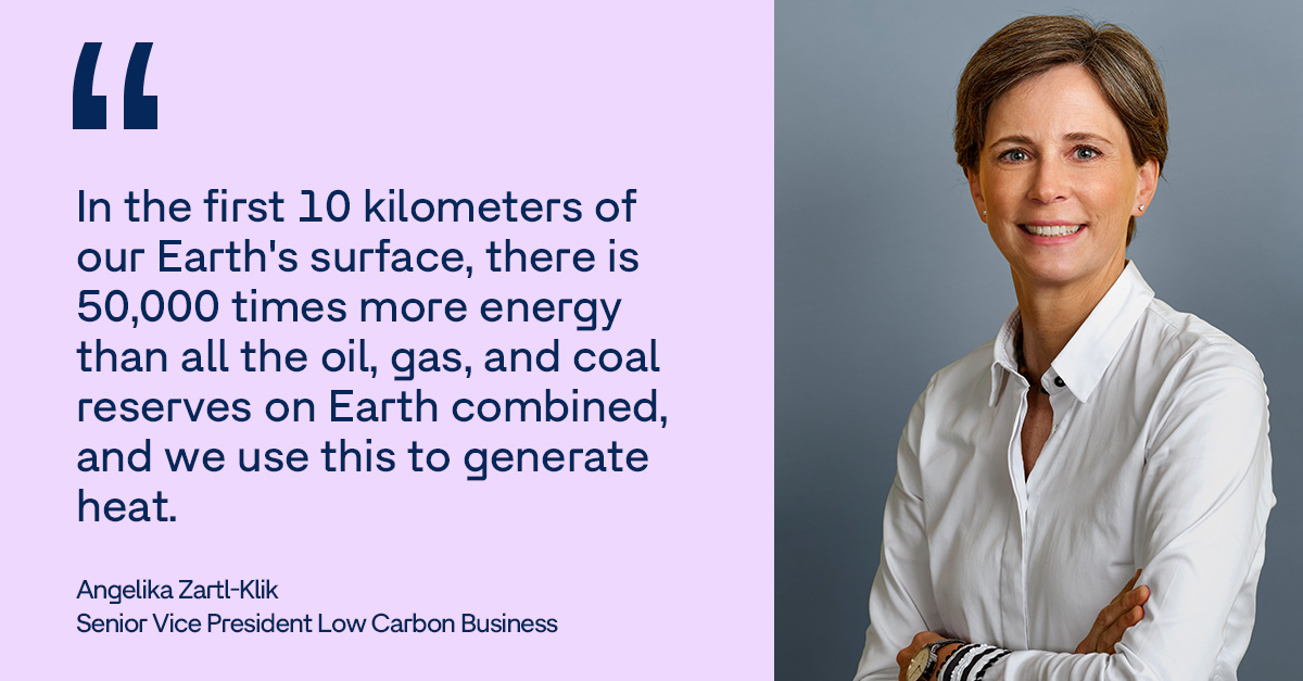 omv's tweet photo. Angelika Zartl-Klik, Senior Vice President Low Carbon Business, talking about our #deeep JV with @WienEnergie 🎥 Full episode (in German): https://t.co/NRyMujgWR6 #Geothermal #EnergyTransition #Sustainability #DistrictHeating https://t.co/PJ9vqsUkP9