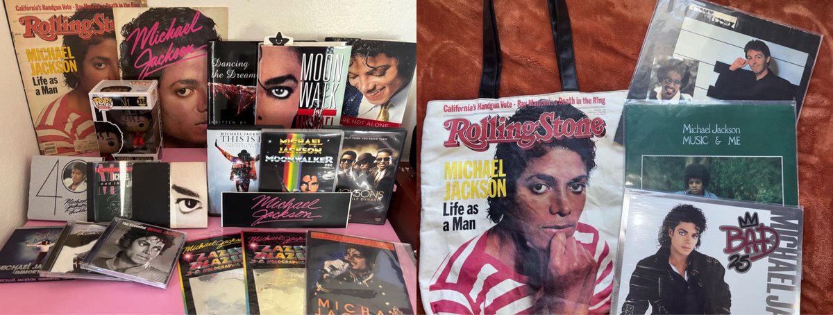 DxrkChyld's tweet photo. My very small #mjcollection + new vinyls https://t.co/BosPFJNOmS