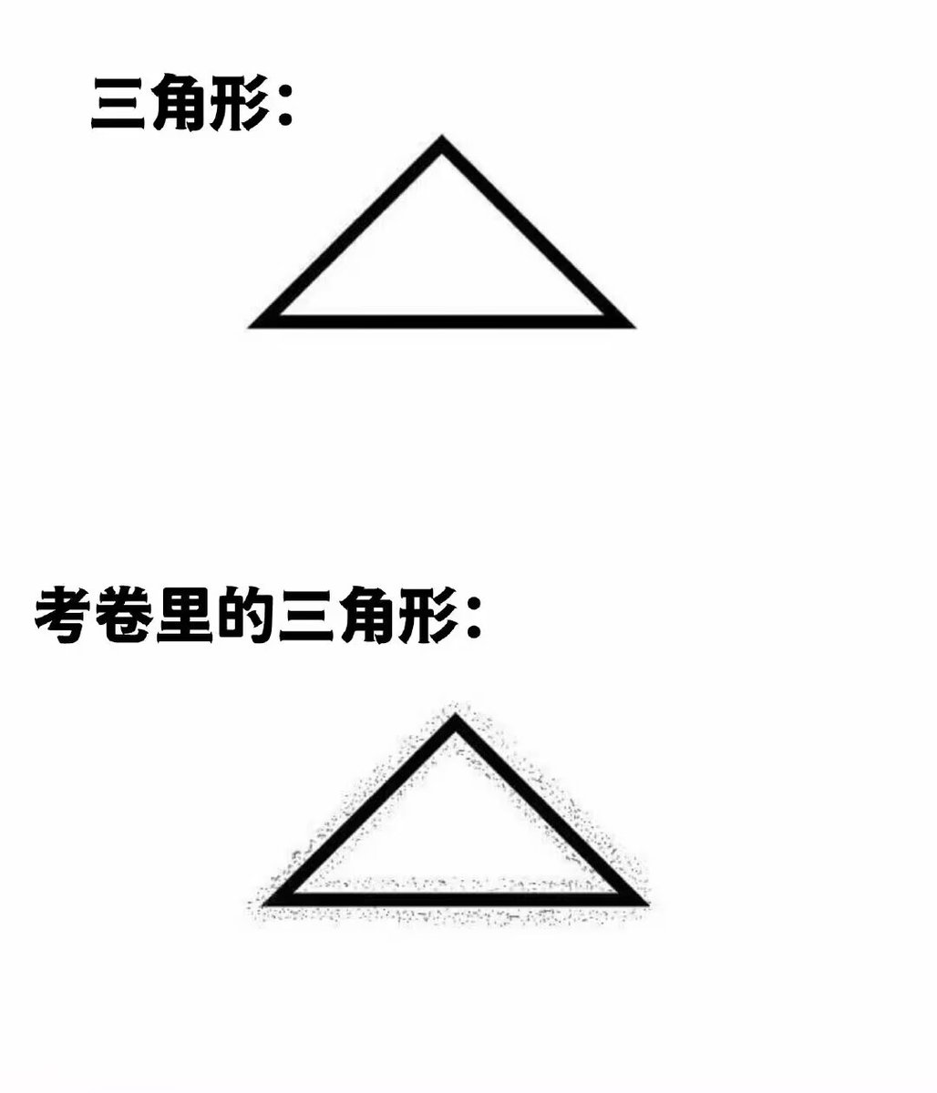 考卷里的三角形在散发怨气