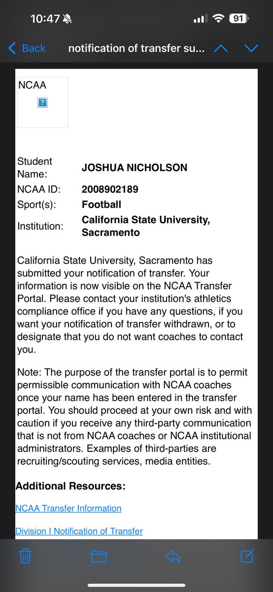 I have entered the transfer portal #AGTG film coming soon!