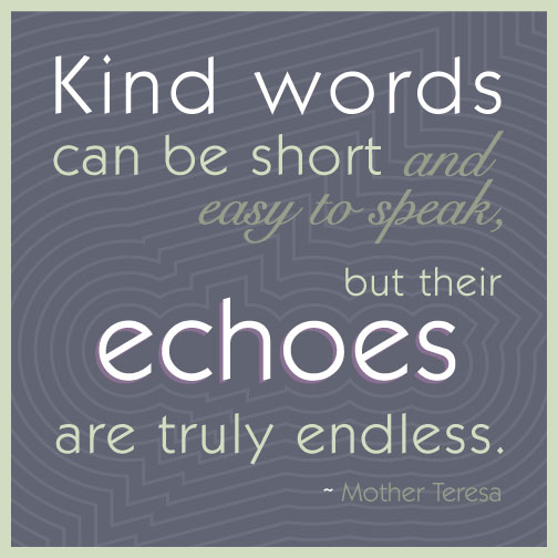 Share kind words today and every day and witness the echoes !! #HR #HRCommunity #EncouragementFriday