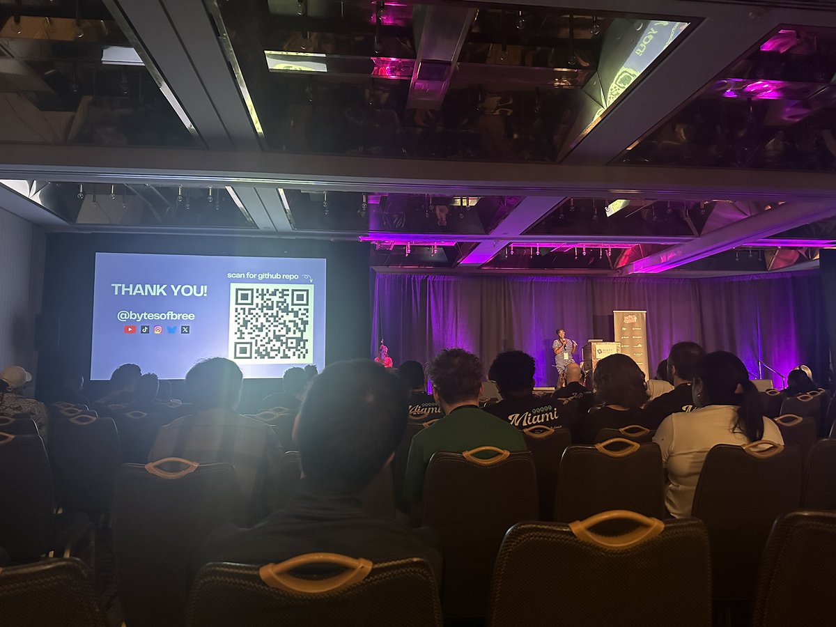 <a href="/bytesofbree/">Bree</a> killed it today! 😤 she gave such a digestible breakdown on what you should consider when choosing the right react styling solution for your app and gave a great high-level overview of what’s available to use for react 19 👏🏾

<a href="/ReactMiamiConf/">React Miami</a>