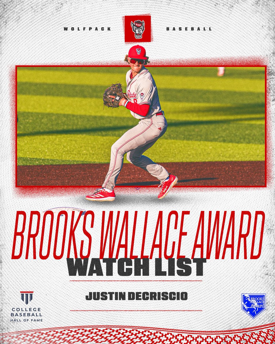 Smooth at shortstop. 

Congrats to @DeCriscioJustin for earning a place on the Brooks Wallace Award Watch List, which honors the top shortstop in the country.

🔗 tinyurl.com/2bfw5gyf