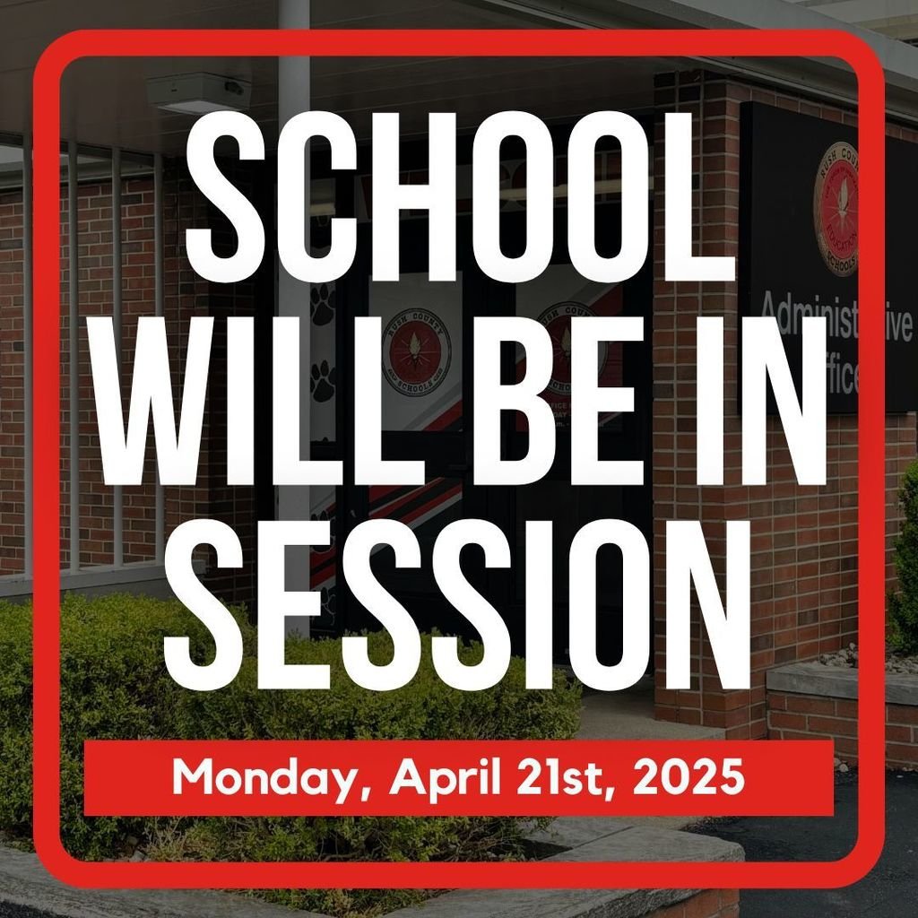 This is a reminder that Rush County Schools will be in session on Monday, April 21st, 2025.