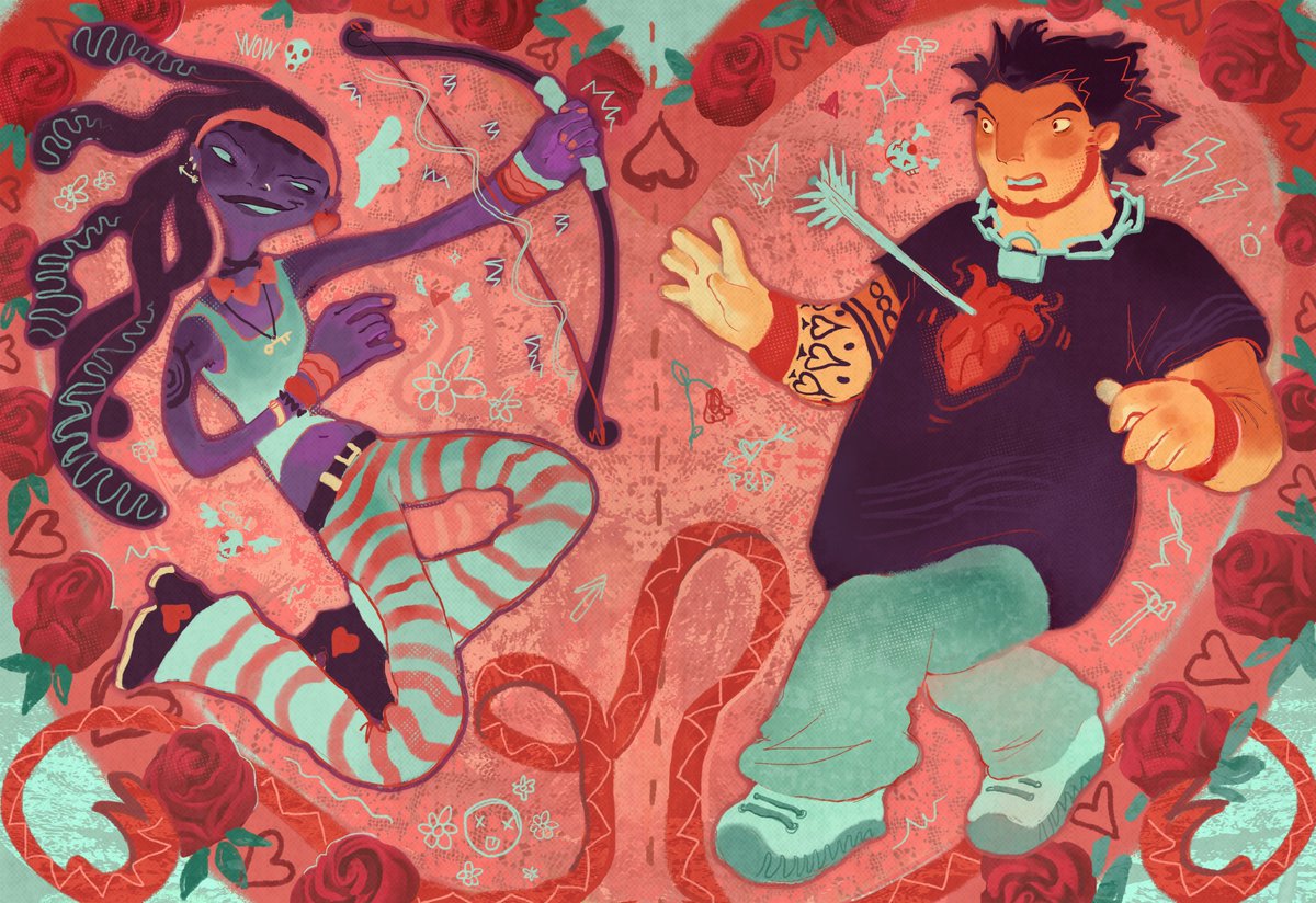 TinyTrashMachin's tweet image. love is hurt 
#ocsart