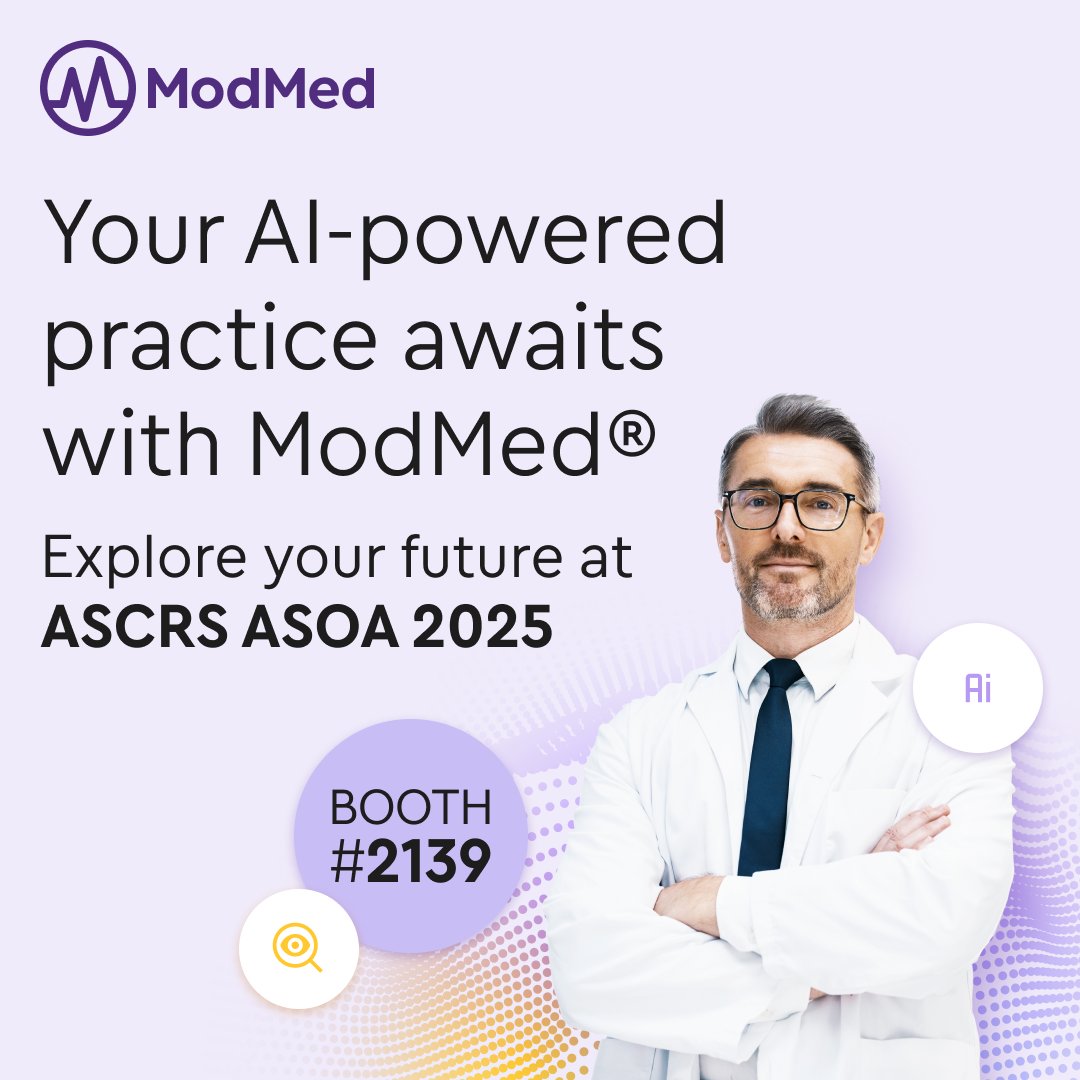 AI is transforming ophthalmology. Visit Booth #2139 at ASCRS to learn about ModMed’s AI-powered solutions that improve workflows. Recognize an ophthalmology legend on their Wall of Eye-cons, and ModMed will donate to the Lions Eye Foundation in their honor.