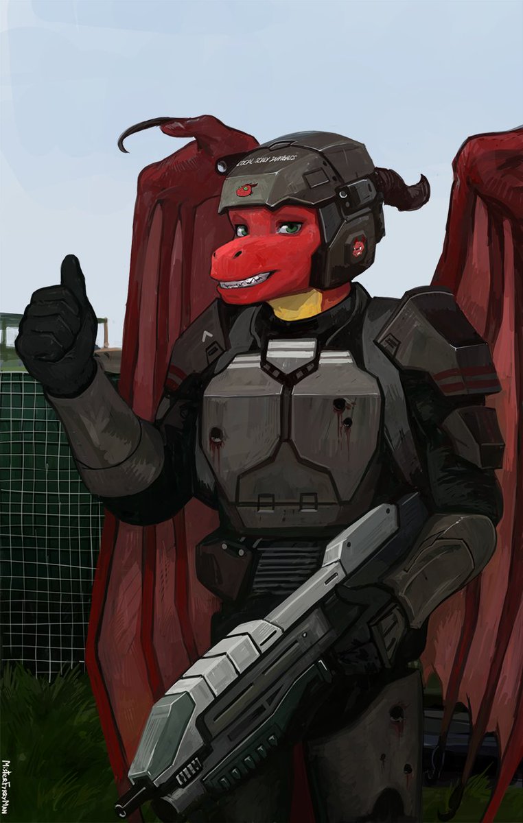 MrFyrryMan's tweet photo. Smile Through The Pain
Commission for KurtKiens
#furry #furryart #commission #digital #dragon #games #halo #ma5 https://t.co/NPbvimPKdz