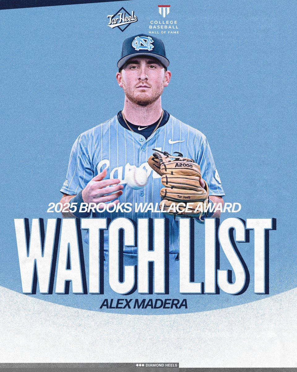 Carolina Baseball (@diamondheels) on Twitter photo Some respect on his name ๐
<a href="/_amad99/">alex madera</a> has been chosen for the <a href="/CollegeDiamonds/">CollegeBaseballHoF</a> Brooks Wallace Award Watch List as one of the nation's best shortstops! Some respect on his name ๐
<a href="/_amad99/">alex madera</a> has been chosen for the <a href="/CollegeDiamonds/">CollegeBaseballHoF</a> Brooks Wallace Award Watch List as one of the nation's best shortstops!