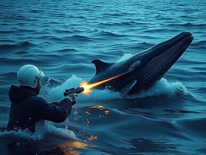 Waterproof laser-gun 'effective against enemy whales', says Pentagon.