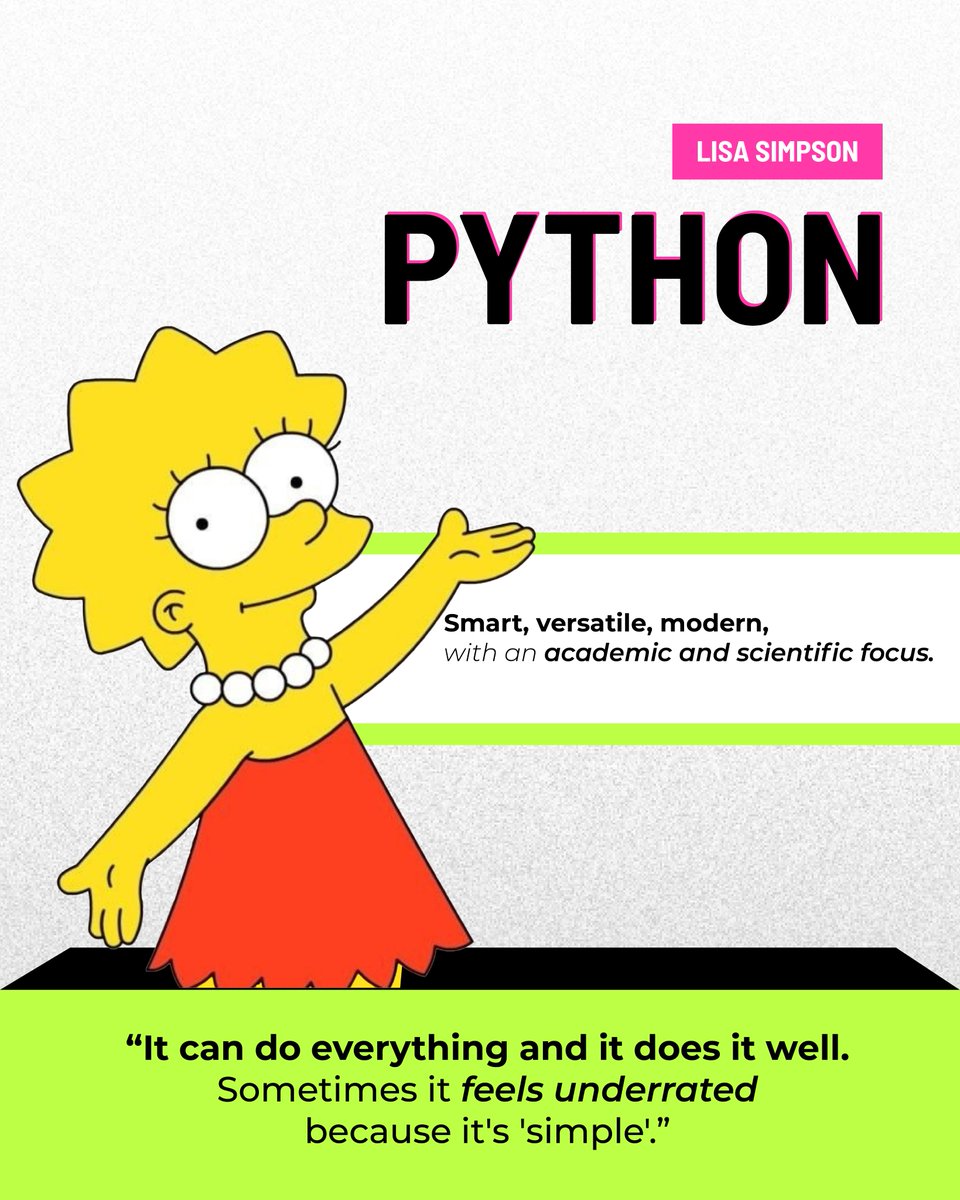 Baufest's tweet photo. 💛 Tomorrow is The Simpsons Day! 🎉

What if each character matched a dev technology? 🍩

In Springfield, everyone has a unique style—just like our coding tools!

👇 Swipe to see which tech fits each character!

#TheSimpsons #DevHumor #SimpsonsCode https://t.co/jTw9VfbYzF