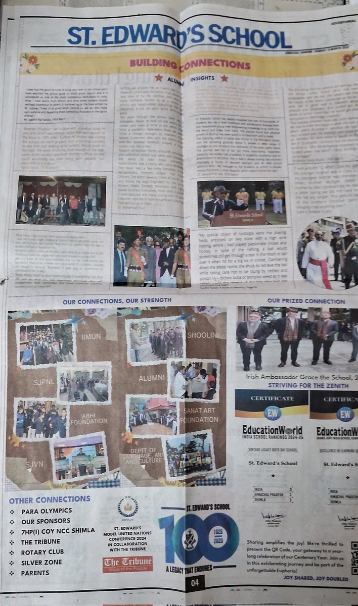 seobaofficial's tweet photo. 100 years of legacy, brotherhood, and excellence.
Proud to be Edwardians โgrateful for the values St. Edward's, Shimla instilled in us.
#StEdwardsShimla #EdwardianForLife #100YearsOfGlory https://t.co/vQ1TSeR1Zo