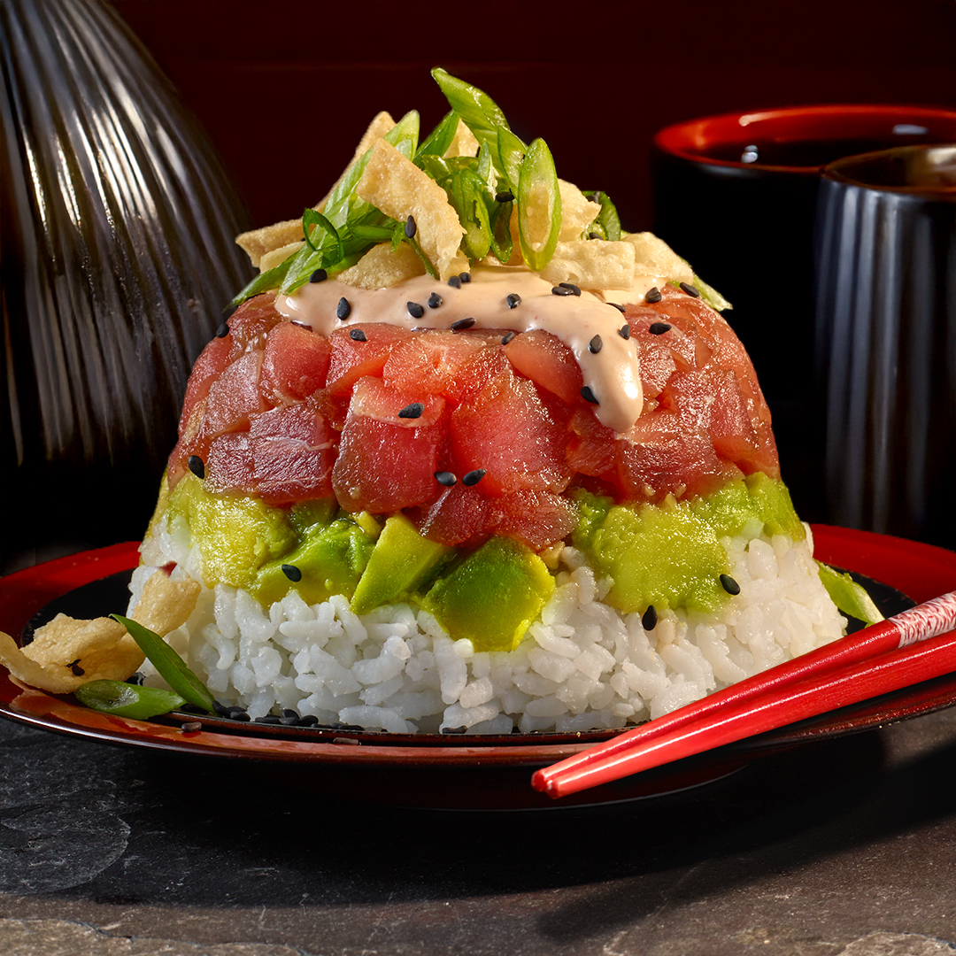 Ahi Tuna Stack, meet your saucy soulmate.❤️‍🔥 This spicy mayo, infused with LA VICTORIA® Salsa Brava, is bringing the heat to every bite!  

Comment "Ahi Tuna Stacks" and we’ll send the recipe to your DMs!

#AhiTunaStack #MexicanAsianFusion #SushiLovers #LAVICTORIASalsa