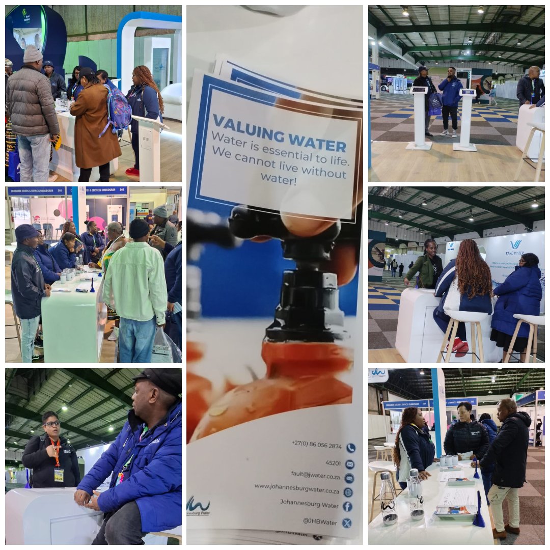 JHBWater's tweet photo. Day 2 of #RandShow2025 ✅
What an exciting day it’s been! We're back tomorrow in Hall 5 — come through and say hi, and see what we’ve got lined up for you!
#JHBWater #RandShow #TheBestPlaceToBe https://t.co/bpDO9nlZ7q