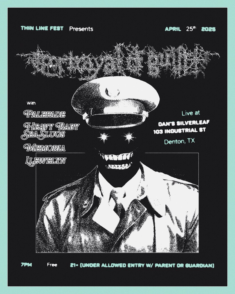 portrayal of guilt (@portrayalof) on Twitter photo DENTON, TX NEXT FRIDAY
w/ Palefade, Heavy Baby Sea Slugs, Memoria & Llewelyn DENTON, TX NEXT FRIDAY
w/ Palefade, Heavy Baby Sea Slugs, Memoria & Llewelyn
