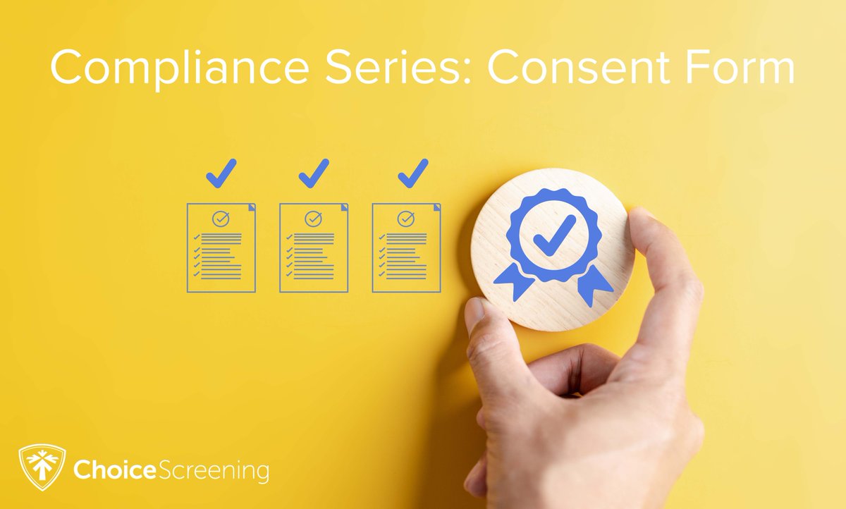 ChoiceScreening's tweet image. Under the FCRA, employers must get permission to run a background check from the subject of the report before initiating the request. This is accomplished through obtaining a signed Consent Form.

#Compliance #ConsentForm #WhoYouPartnerWithMatters

hubs.li/Q03dLDML0