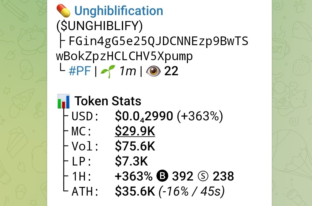 Solmaker0's tweet photo. FGin4gG5e25QJDCNNEzp9BwTSwBokZpzHCLCHV5Xpump
#UNGHIBLIFY UP 3X https://t.co/WzcVCce3ZO