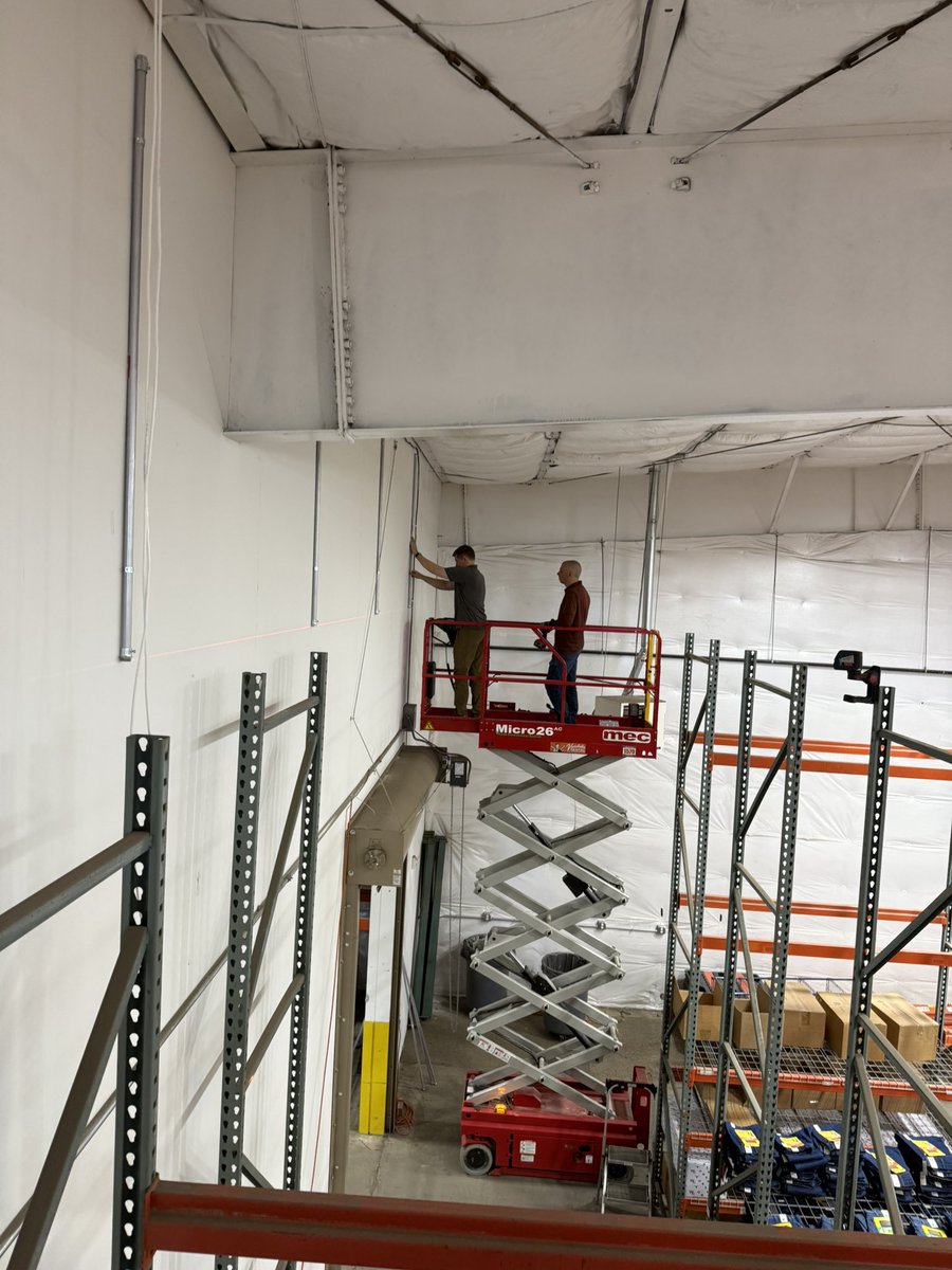 Prep work for cameras down every row. Coming together!