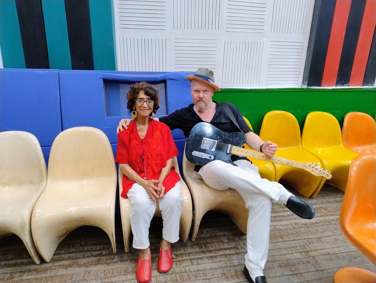 ramongoose's tweet photo. Nancy Maura &amp; Ramon Goose in the studio working on Nancy's last project. 
#nancymaura #ramongoose #porque https://t.co/4Y1ztLV7Ic